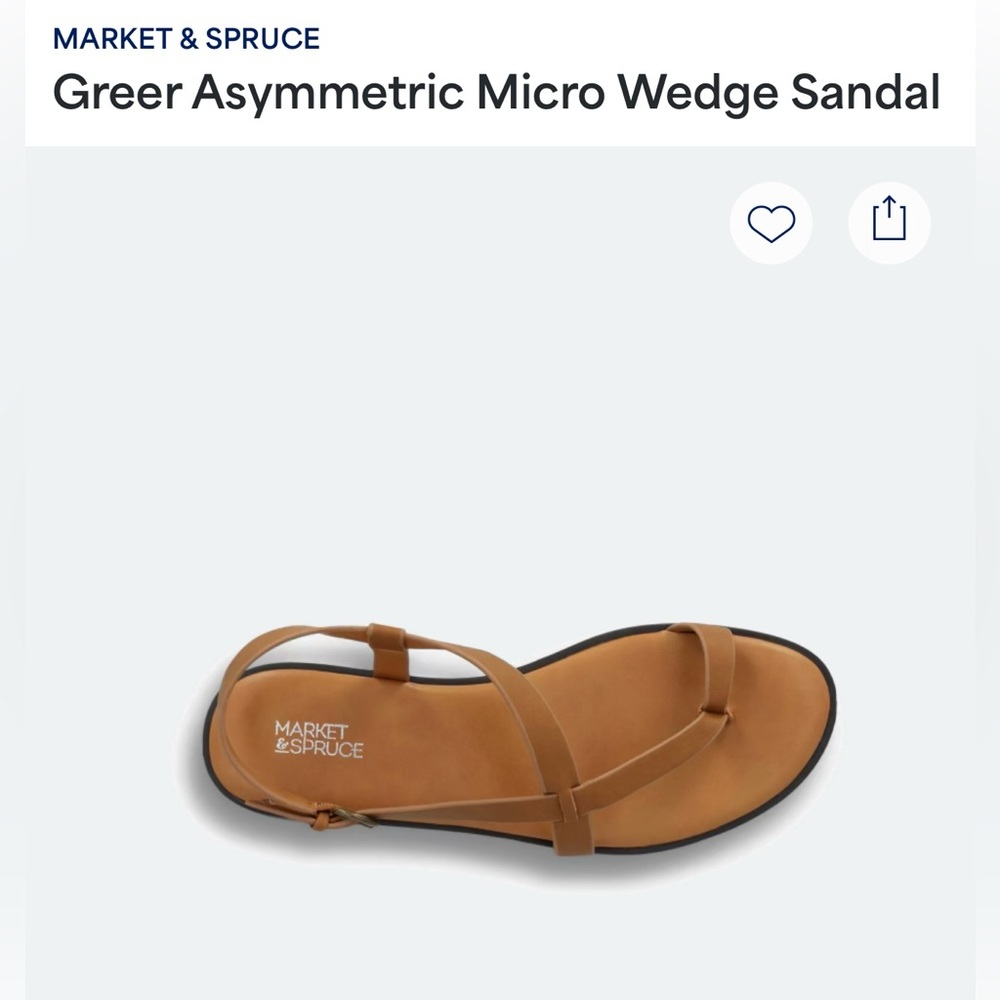 Market & Spruce Tan Strappy Sandals